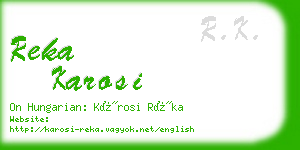 reka karosi business card